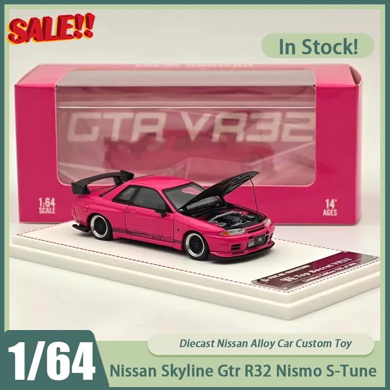

New In Stock Fh 1:64 Nissan Skyline Gtr R32 Nismo S-Tune Car Alloy Miniature Diecast Nissan Ornaments Custom Toys Kids Gift