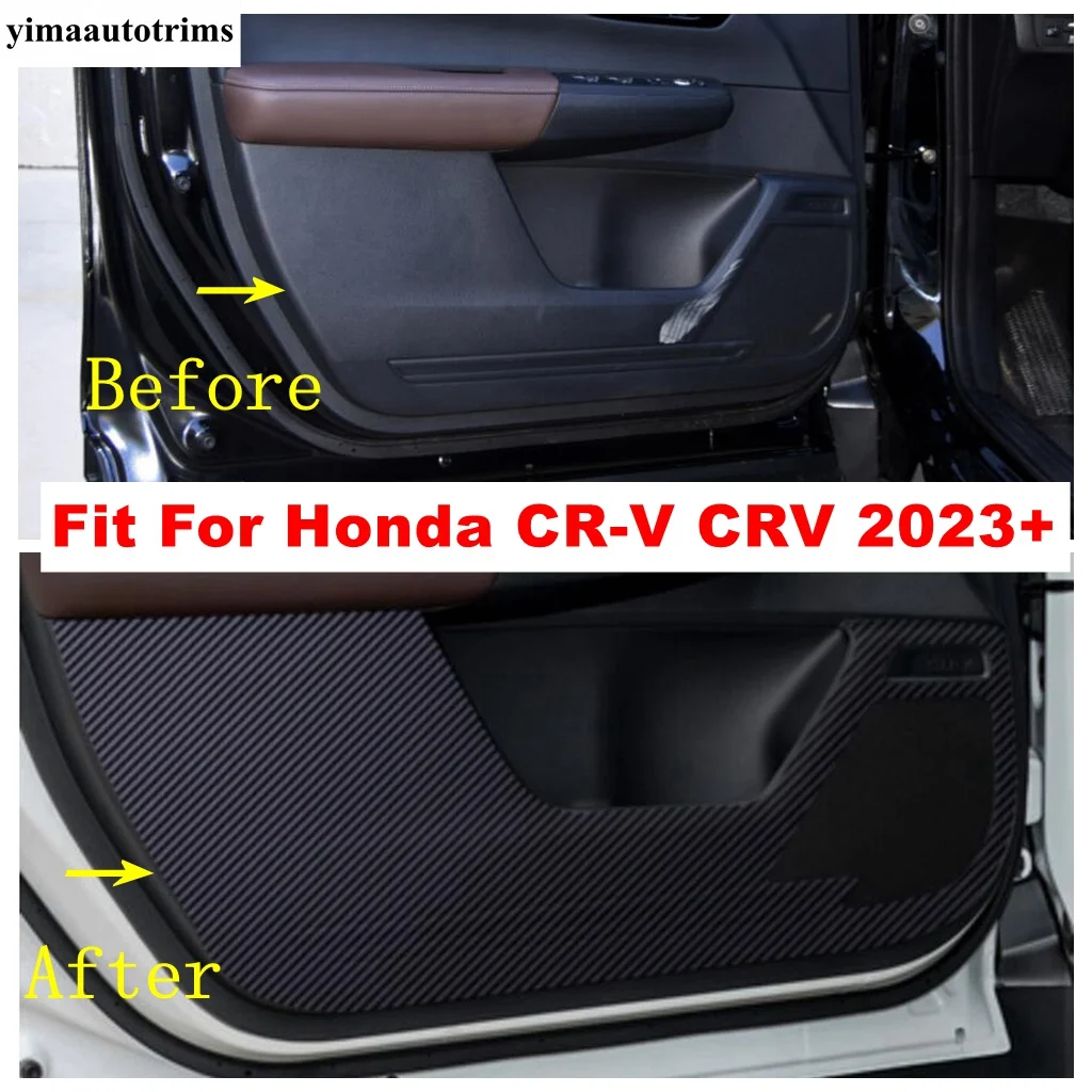 

Carbon Fiber Car Door Anti Kick Film Side Edge Protective Pad Stickers Cover For Honda CR-V CRV 2023 2024 Interior Accessories