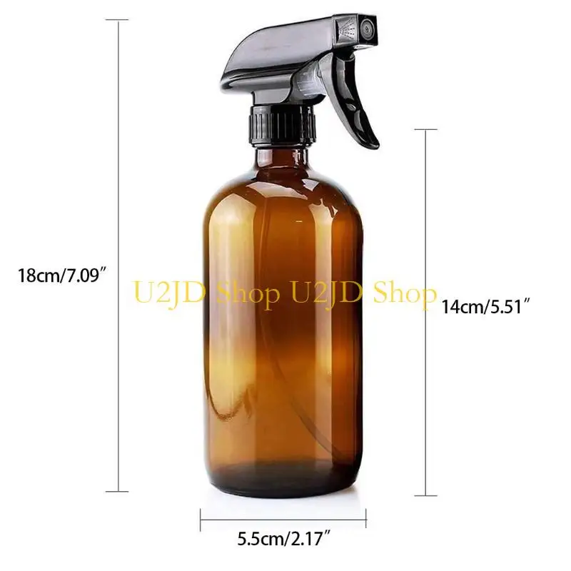 U2JD 2pcs 250ml frascos vidro vazios recipiente recarregável para óleos essenciais