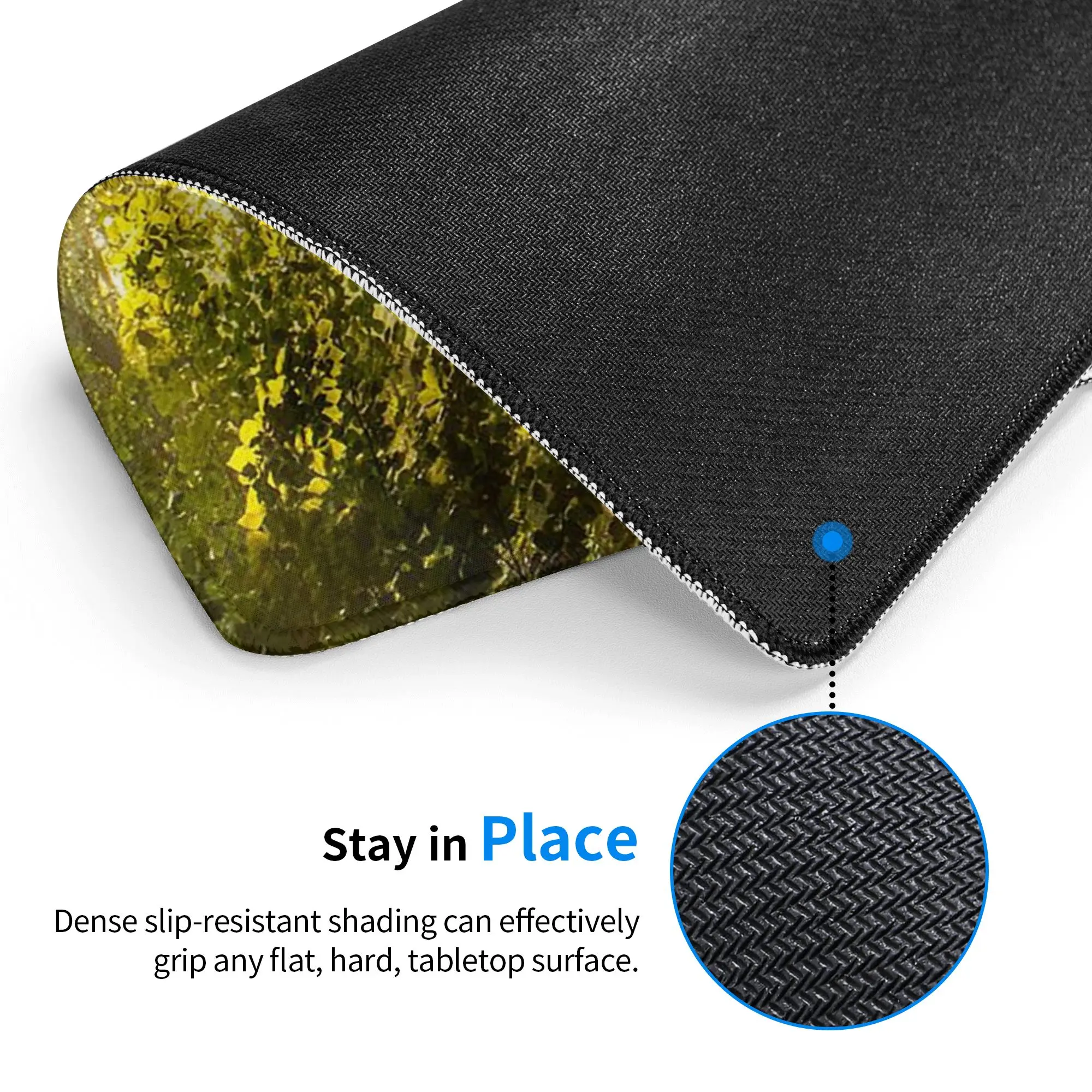 Forest Sunlight And Tree Light Shadow Mouse Pad Computer Keyboard Mouse Mat Gamer PC Laptop Desk Mat Office Table Mats