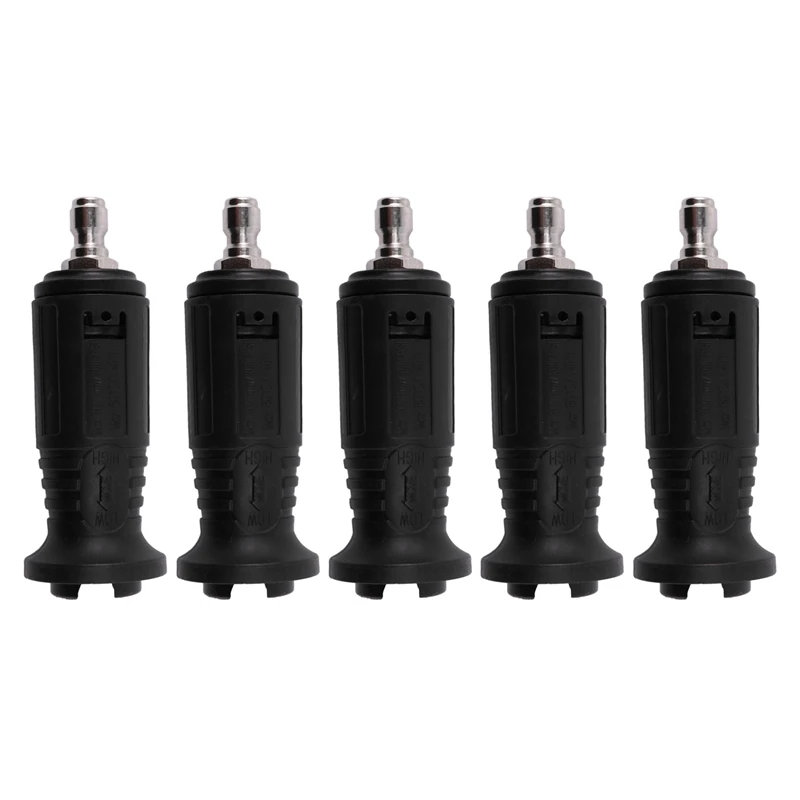 5X Auto Tool Adjustable High Pressure Washer Nozzle Tips,Variable Spray Pattern, 1/4Inch Quick Connect Plug,3000 Psi