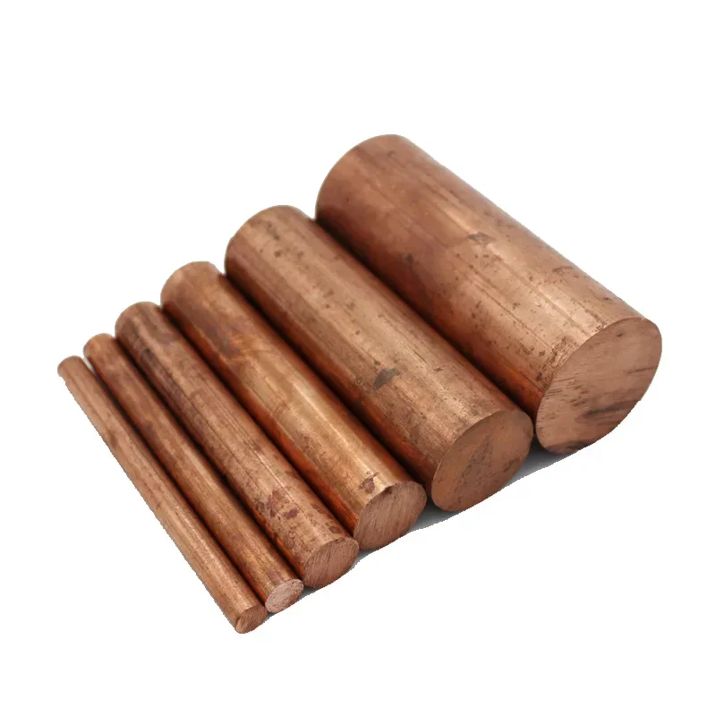 Copper Round Rod Bar 2mm 3mm 4mm 5mm 6mm 7mm 8mm 10mm 12mm 15mm 20mm 22mm 23mm 25mm 26mm 28mm 30mm