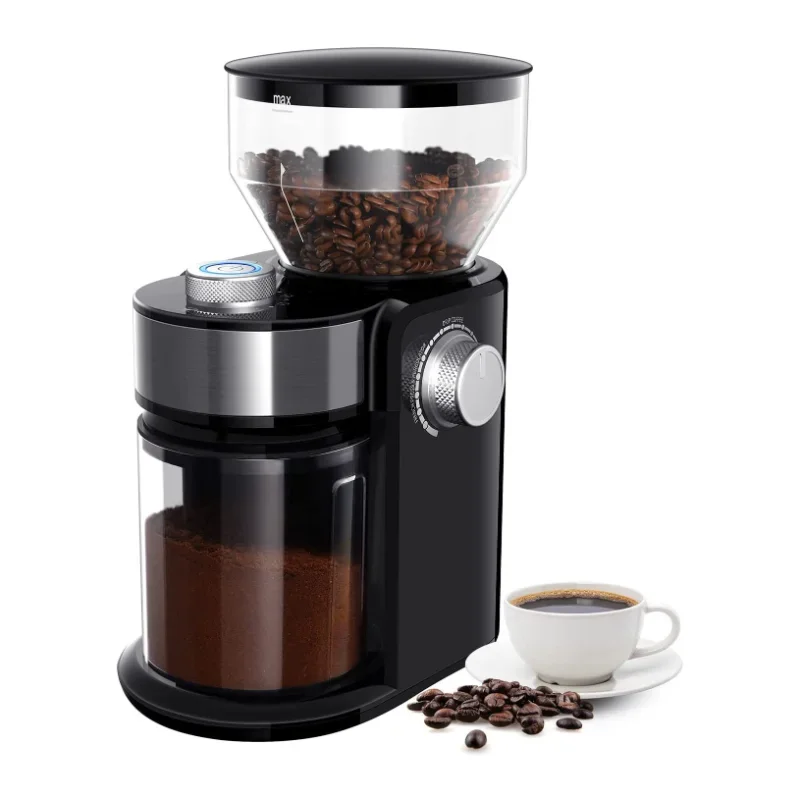 Adjustable Burr Mill Coffee Bean Grinder with Grind Settings Electric Coffee Grinder