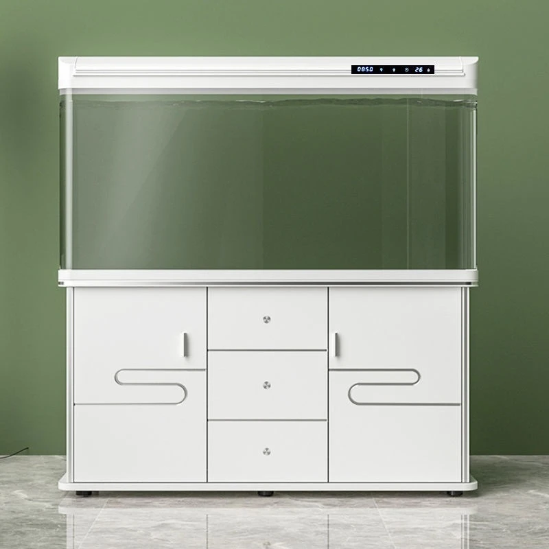 

Шкаф-перегородка для аквариума, для небольших и средних гостиных, для домашней экологии, большой безводный стеклянный аквариум для золотых рыбок с подогревом.