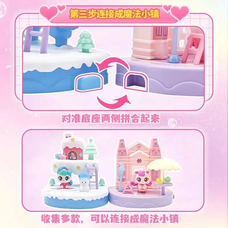 Op voorraad Echte vangst! Teenieping Magic Party Kleurrijke Collage Muziek Blind Box Liefde Prinses Meisje Montage Scène Ornament Geschenken