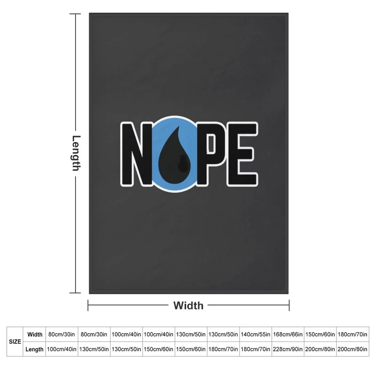 NOPE Counter Magic the gathering MTG humor Throw Blanket Sofa Throw valentine gift ideas Fashion Sofas Blankets