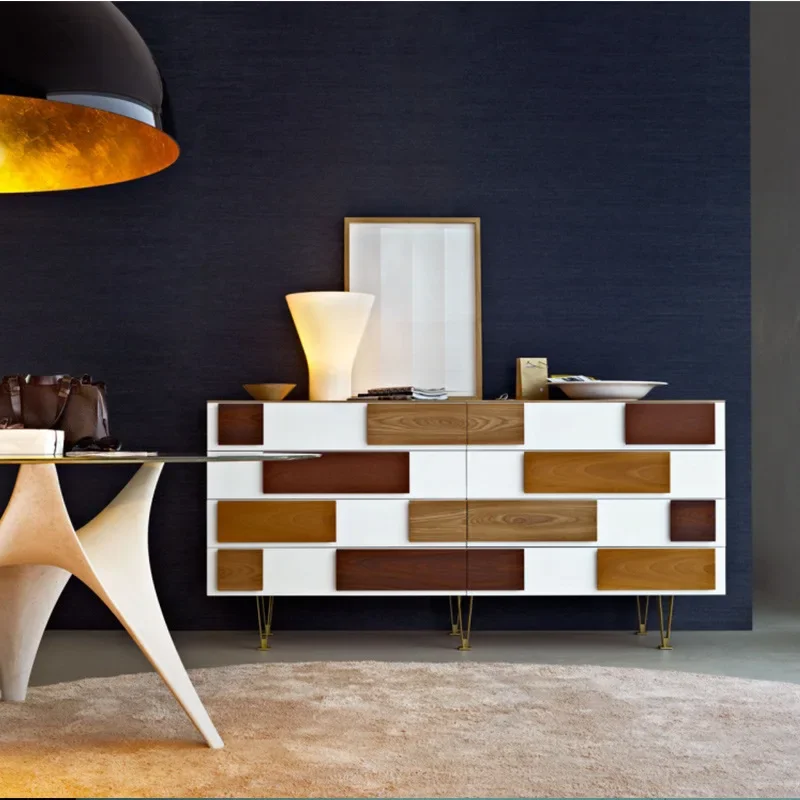 matching eight-bucket cabinet, bedroom storage cabinet, fully equipped entrance hall entrance cabinet, dining side cabinet