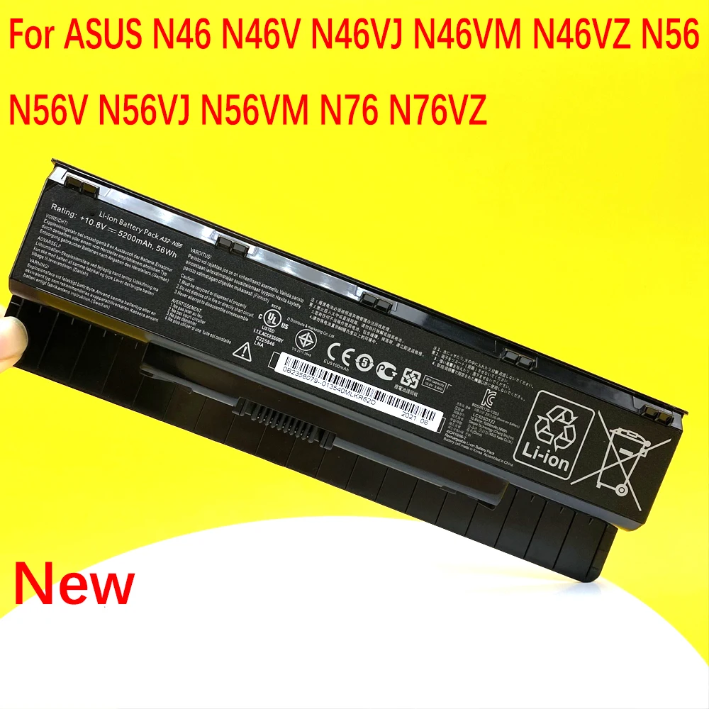 

A32-N56 Laptop Battery For ASUS B53V B53A F45A F45U R500N R500VD F55 N56D N56DY N56J N56JK N56VM N56VV N56VZ N56VB