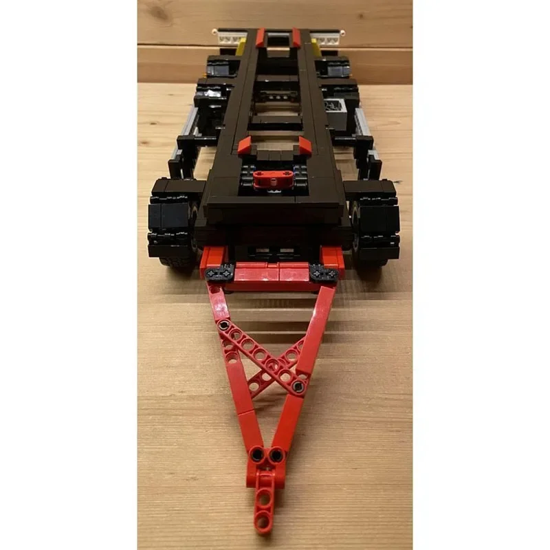 MOC-137486 New Classic Small Dump Trailer Building Block Model, 872 Parts, Boys' Children's Birthday and Christmas Toy Gift