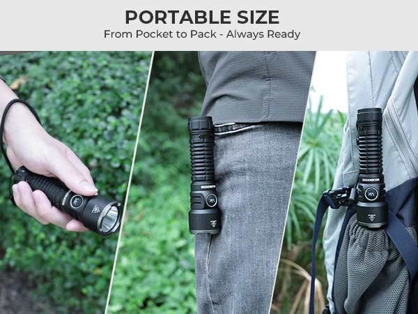 Wurkkos TS28 Tactical Flashlight Magnetic Tail Switch 21700 Rechargeable USB-C Port 3200 Lumens Portable Flashlight