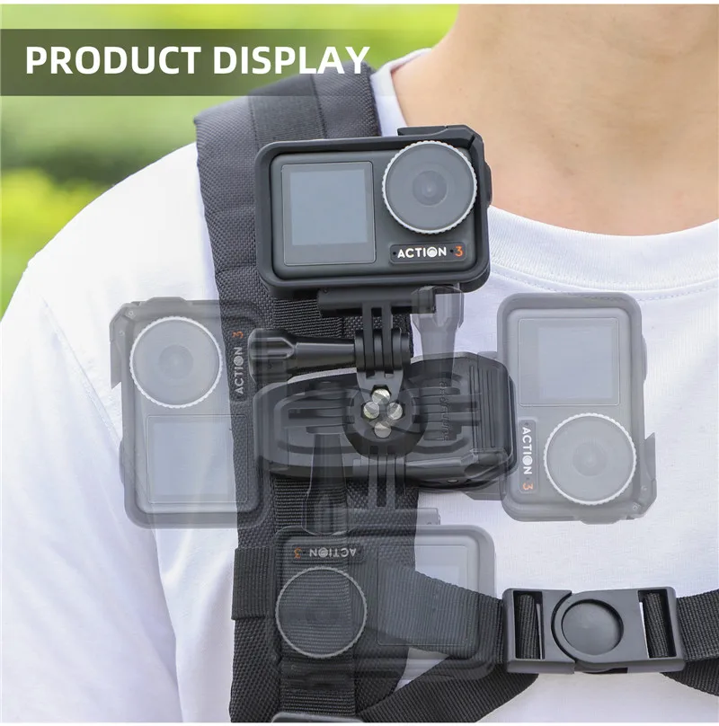 Magnetische Action-Kamera, 360-Grad-Dreh-Hut-Gürtel, Rucksack-Clip-Klemmhalterung für DJL OSMO Action 6 5 Pro 4 Go Pro 13 12 11 10 9 – Detail 12