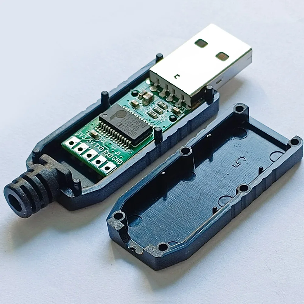 Prolific PL2303HX Version D USB to UART TTL 3V3 PCB Converter for PLC Flash Cable Programming Kit