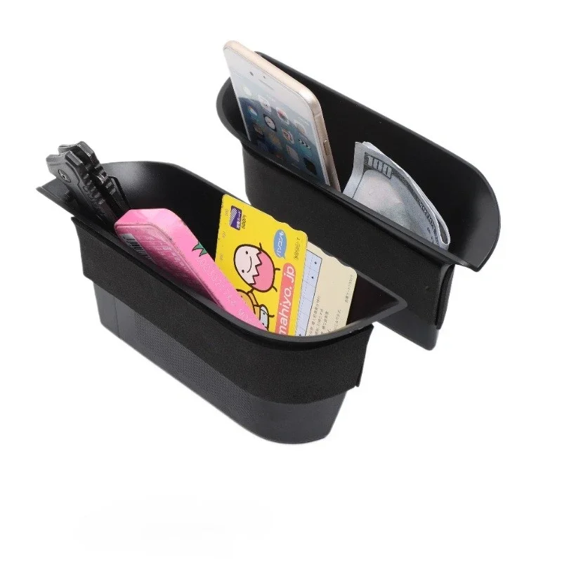 ل سيات ليون 1P 2008-2012 ABS الأسود باب السيارة الأمامي درابزين فرز صندوق تخزين اكسسوارات السيارات الداخلية