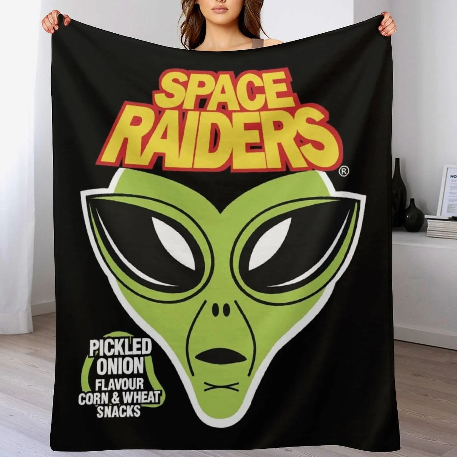 

Space Raiders Classic Throw Blanket Cute Plaid sofa bed Luxury Throw Picnic Blankets