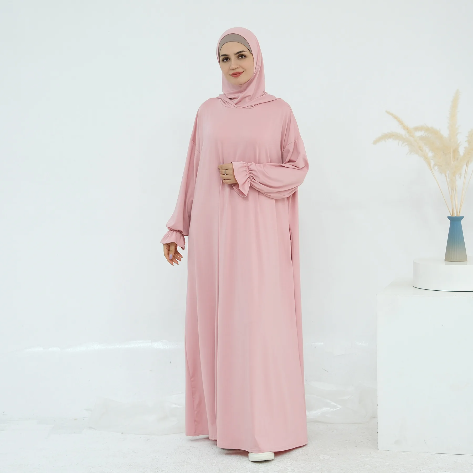 Eid Moslim Jurk voor Vrouwen Capuchon Abaya Dubai Ramadan Jilbab Gebed Jurken Vestido Kaftan Ramadan Islam Kleding Arabische Lange Gewaad