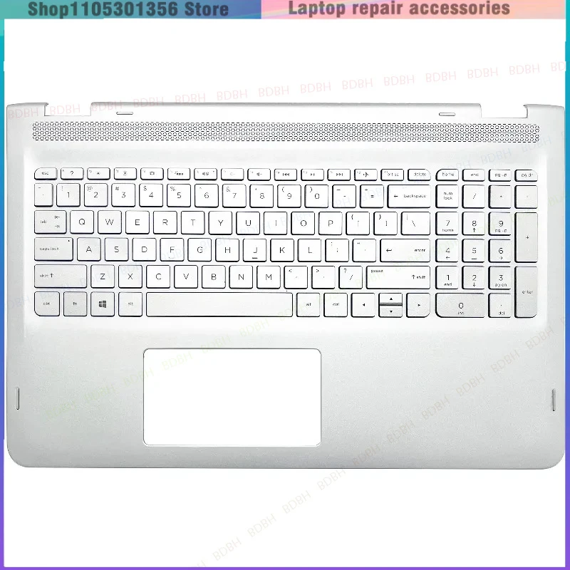 New Laptop For ENVY X360 15-AQ M6-AQ 15T-AR TPN-W119 Palmrest with Keyboard Upper Cover Top Case 857283-001 Replacement