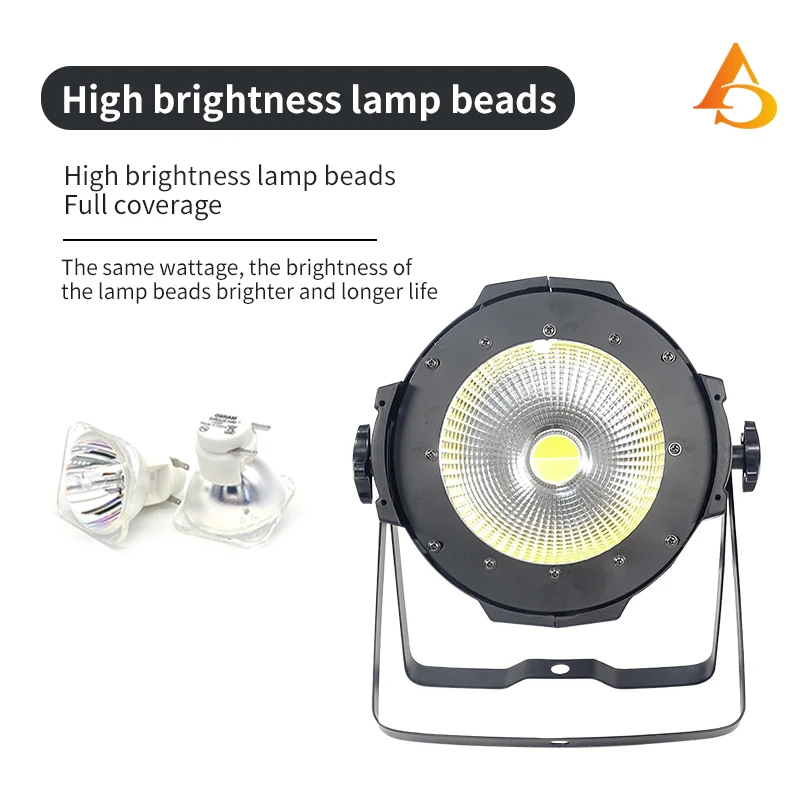 Imagem -03 - Alumínio Dmx Beam Wash Strobe Effect Stage Lighting Led Par Cob Light Branco Fresco e Branco Quente 200w Pcs Lotes