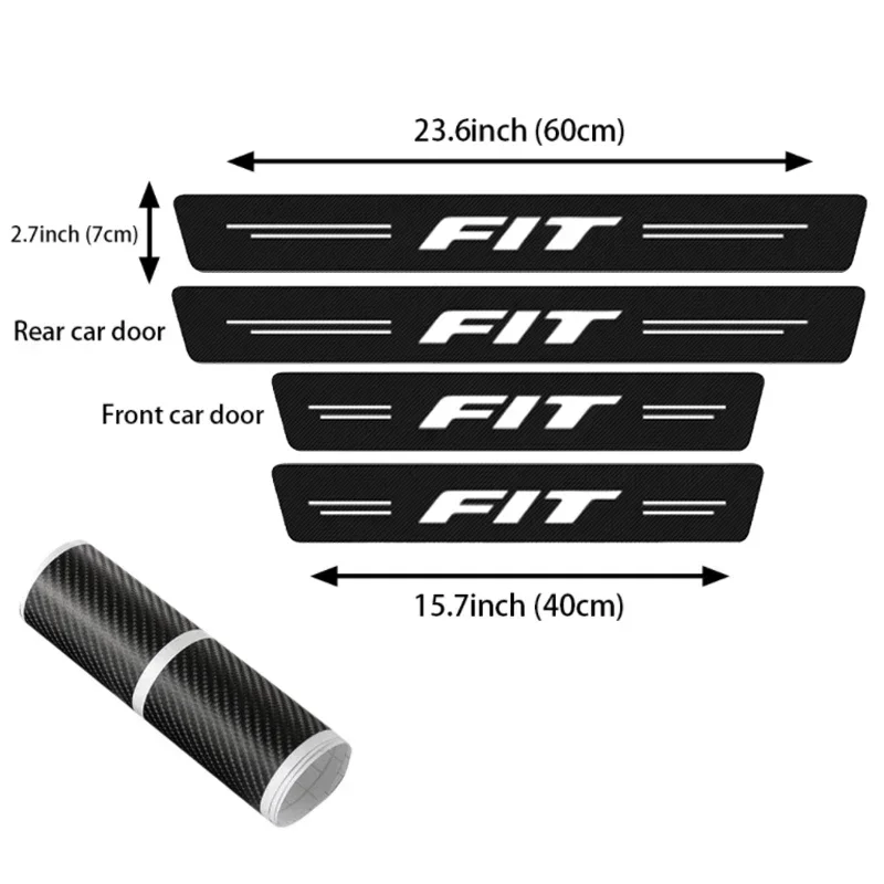 ملصق واقٍ لعتبة باب السيارة ، واقي ممتص الصدمات الخلفي ، إكسسوارات لشعار هوندا فيت ، أو ، أو ، أو ، أو ، أو ، أو ، أو #2