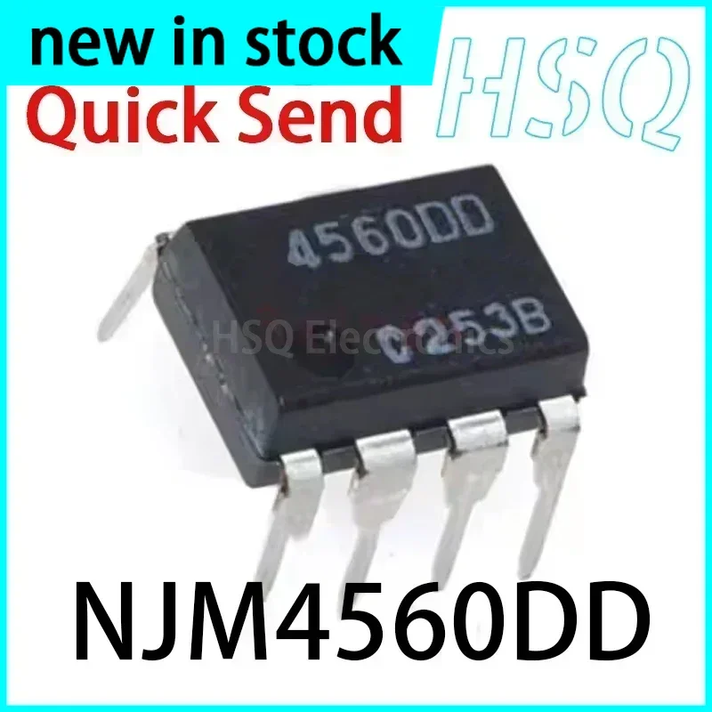 10PCS New NJM4560DD NJM4560D Dual Operational Amplifier IC 4560DD DIP8 Direct Insertion