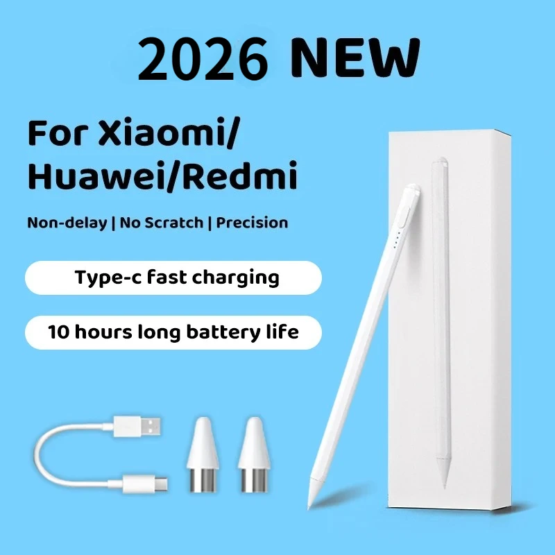 

Active Stylus for Android Tablet Long Battery Tilt Sensitivity Stylus Pen for Samsung Xiaomi Lenovo Pad Touch Pen Universal