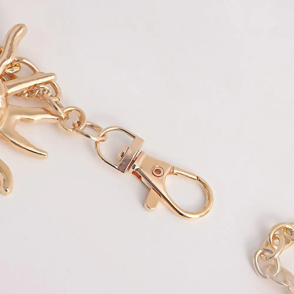 Модное винтажное платье в стиле хип-хоп в стиле панк с цепочкой на талии, женское платье с поясом, пояс от солнца