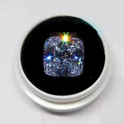 Top Quality Natural White Sapphire 12x12mm 14.0Carat Sparkling Square Cut Loose Gemstones for Collecting and Jewelry Making