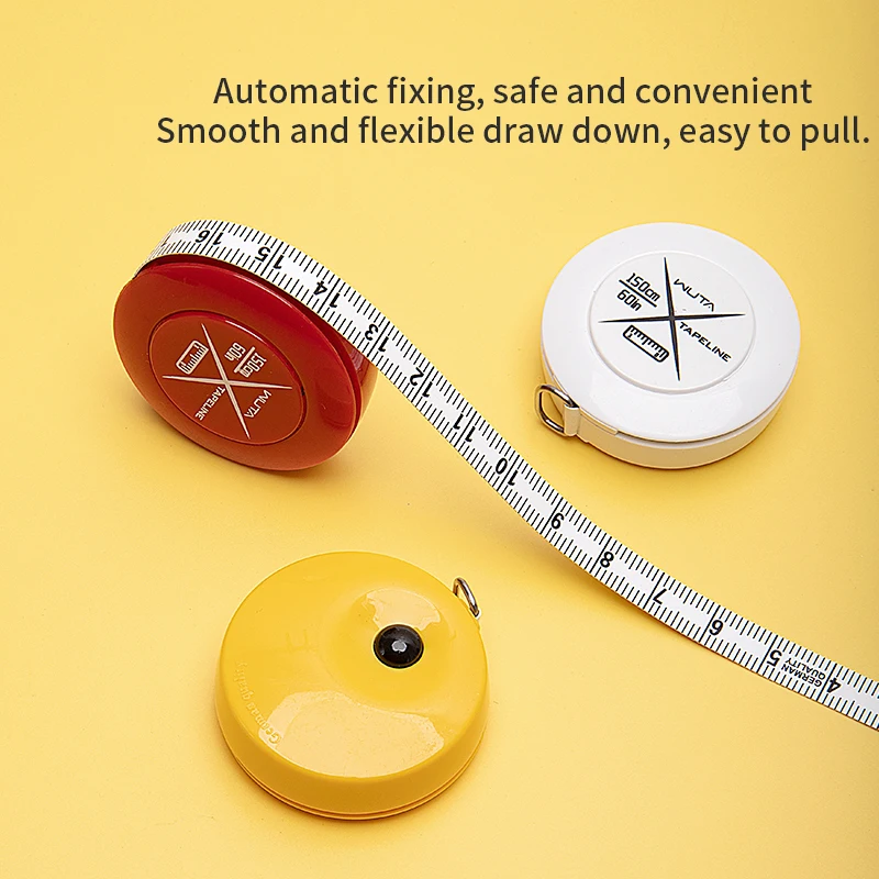 WUTA Mini Portable Retractable Ruler Tape Measure,Centimeter Inch Roll Tape Sewing Metric Tape For Body Daily Measuring Tailor