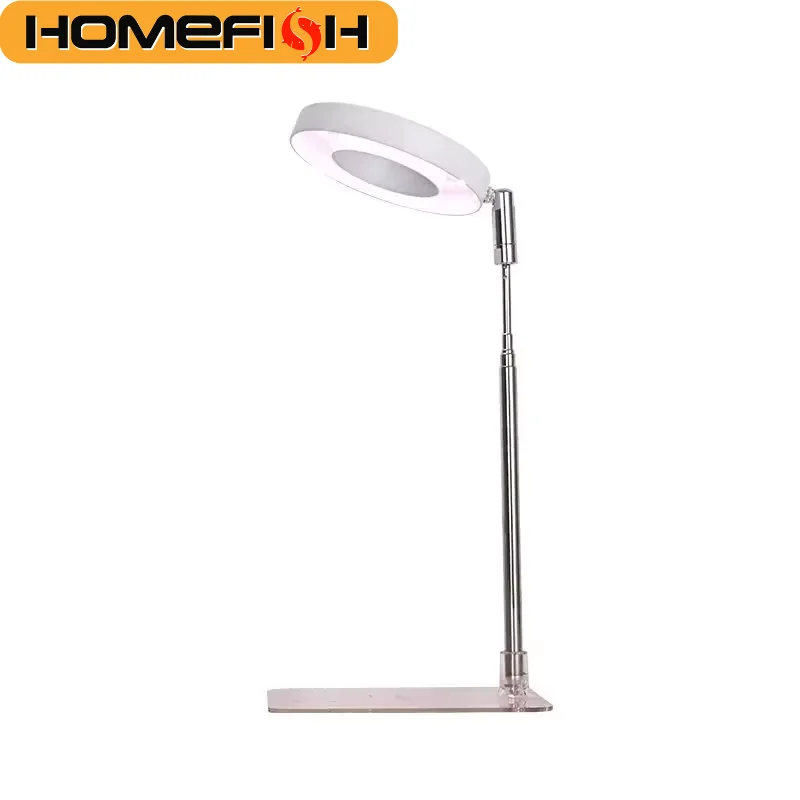 HOMEFISH Full Spectrum Indoor Solar LED Growth Light, 4 Gear Dimming, Fleshy Viridiplantae, Flower Floor Telescopic Fill Light