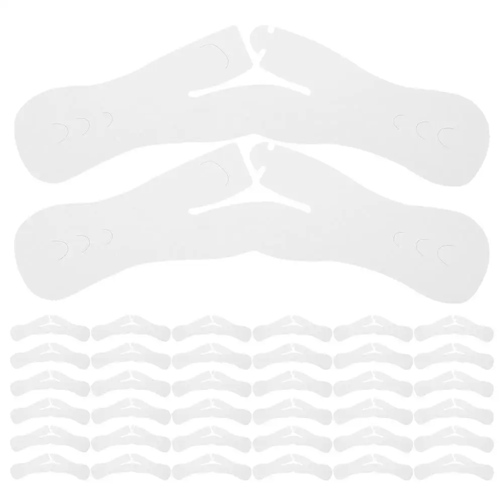 

100 Pcs Cleaning Shoulder Pads High Density Clothes Hanger Protectors Clothes Hangers Space Savers Cardboard Reusable Suit