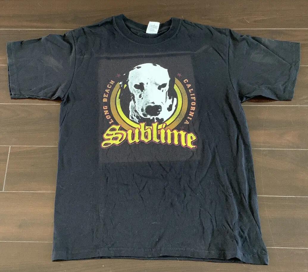 Sublime 2 Sided Lou Dog Dalmatian T Shirt Long Beach California Size Medium 2006