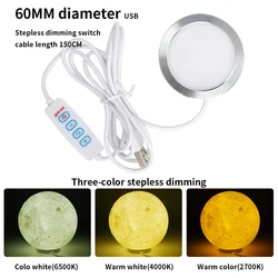 Led Light Parts Hardware DIY Model For Bambu Lab Led Lamp Kit 001 Adjustable Light Kit white /cold/warm Light Without Lamp Shell