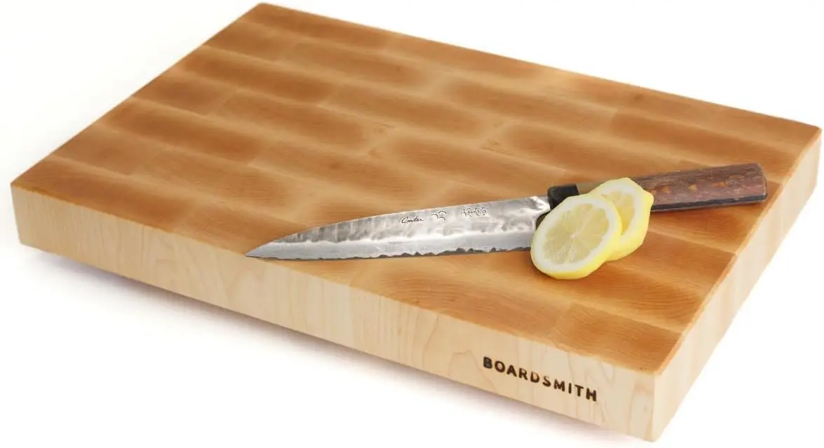 

Maple End Grain Cutting Board - Premium, Hand Crafted End Grain Wood Cutting Board for Kitchen - Butcher Block - Cutt