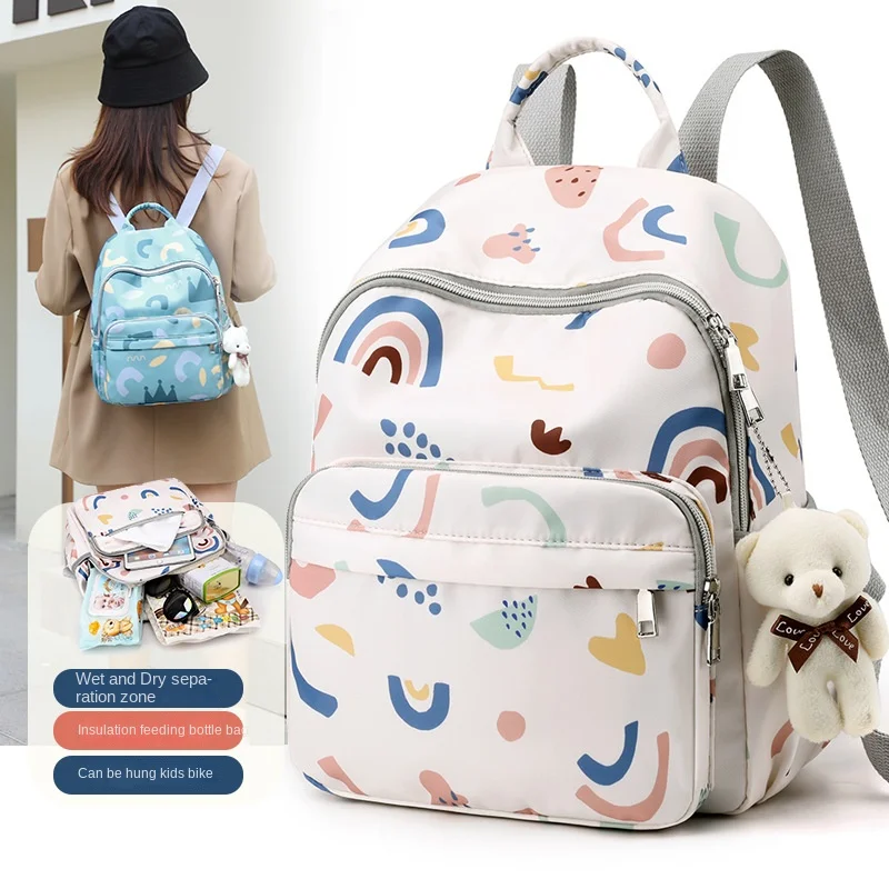 Diaper Bag Backpack Girls Backpack Multi-pocket Outdoor Storage Backpack Multifunctional Mommy Bag Baby Stuff Maternity Bag