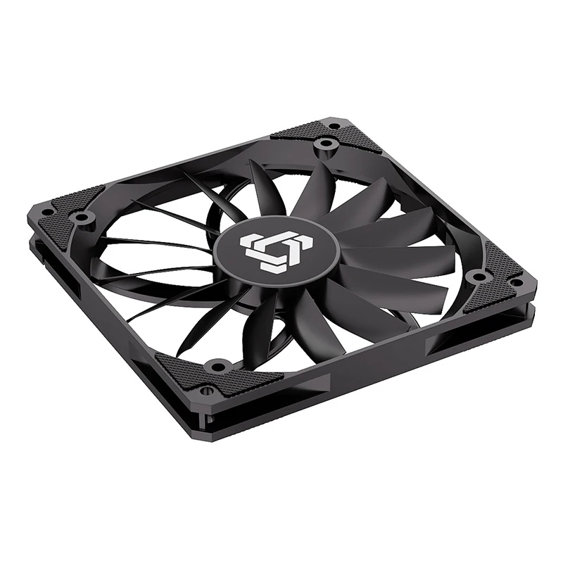 Teucer UT-14015 14 センチメートル超薄型シャーシファン 12V/4Pin PWM 300-1100 RPM 低ノイズ MFBD 15 ミリメートル厚さの PC ケース冷却ベンチレーター