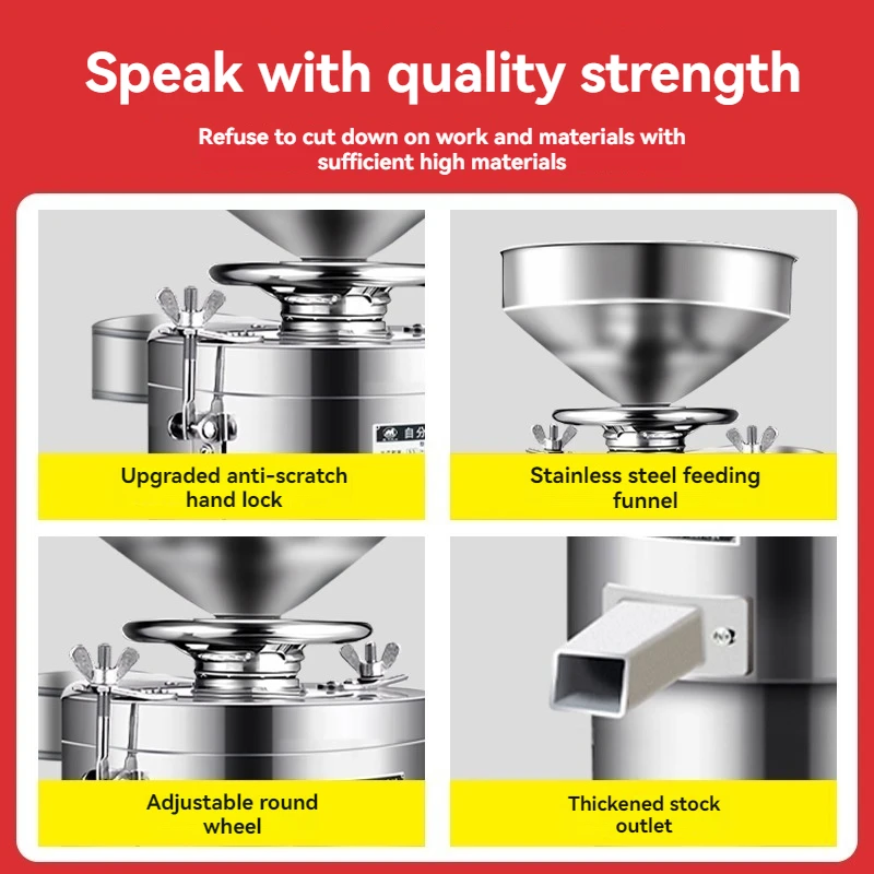 Macchina elettrica per il latte di soia Colazione Negozio Macchina per tofu commerciale Frullino Separazione dei liquami Raffinatore di grande capacità