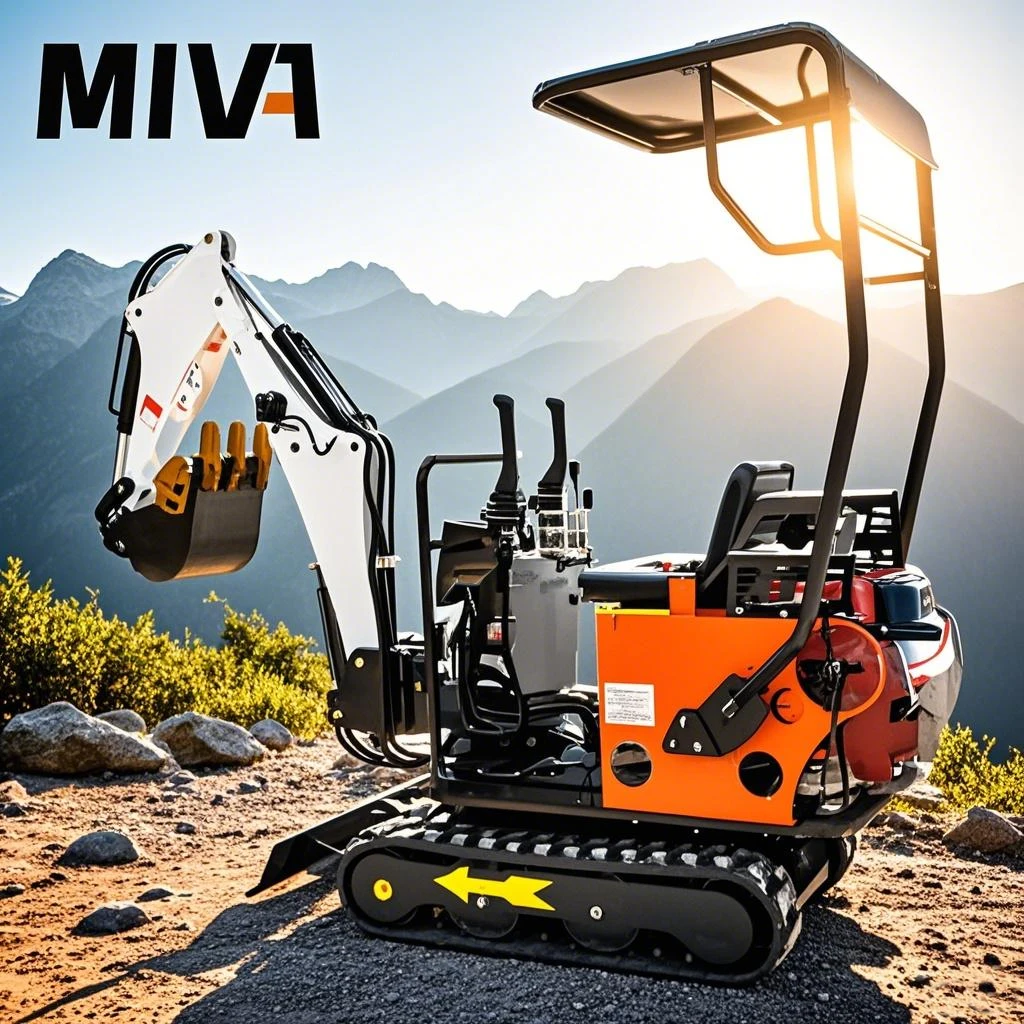 China Kleine graafmachine Hydraulische micrograver 1 ton dieselcilinder Rupsgraafmachine Aangepaste flexibele graafmachine