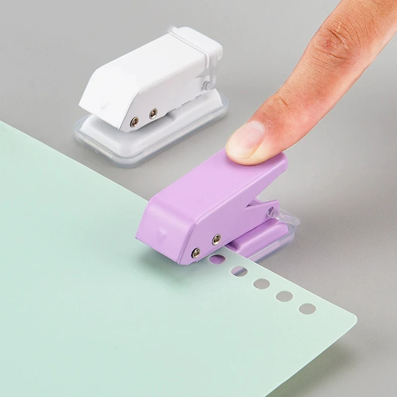 

Portable Mini Hole Punch 1-Hole Cute round Paper Puncher Kawaii Paper Cutter Office School Stationery Supplies