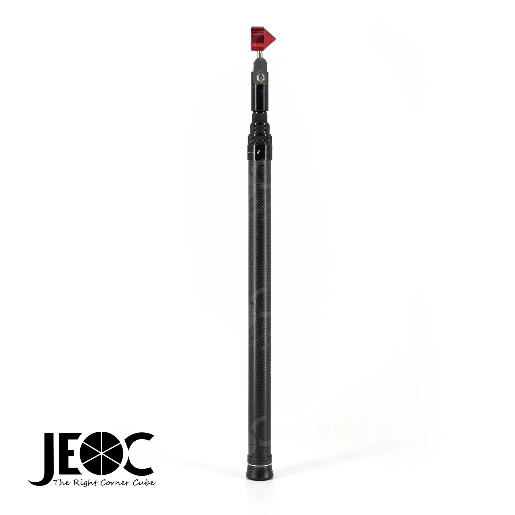 JEOC J-70Ex 0mm Offset Carbon Fiber Stick Prism, Mini Reflector with Telescopic Pole, Replacement of Myzox M-700S