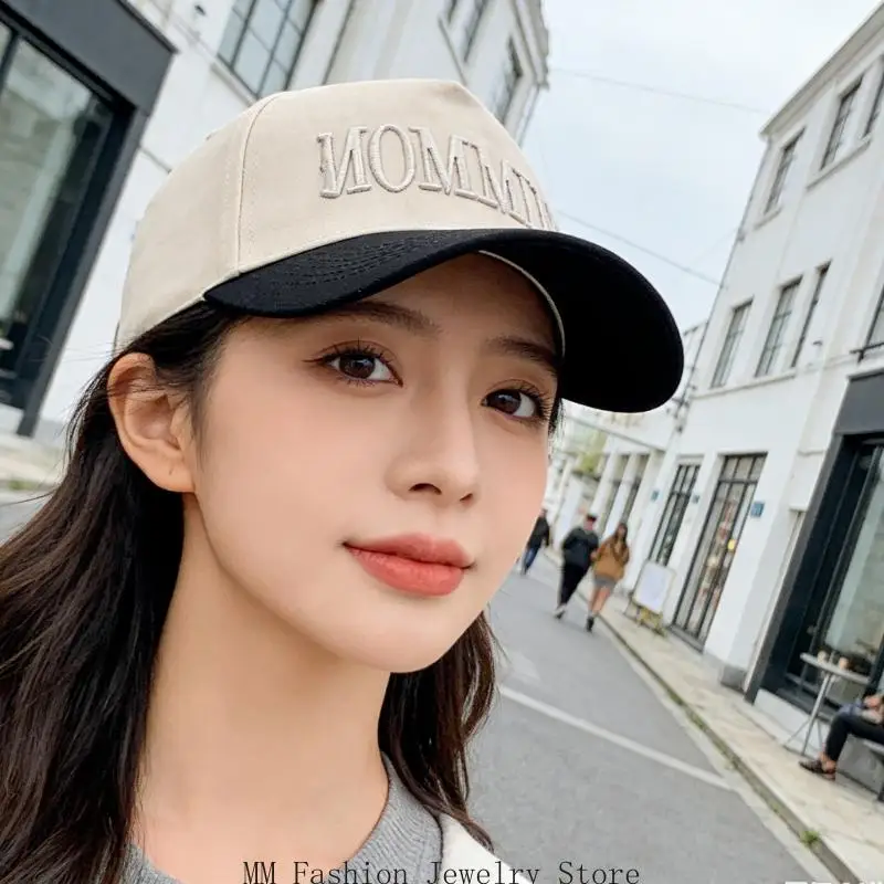 Unisex Cotton Baseball Hat With Fashionable Letter Pattern Comfortable And Practical Outdoor Sports Cap For Daily Wear D0UB