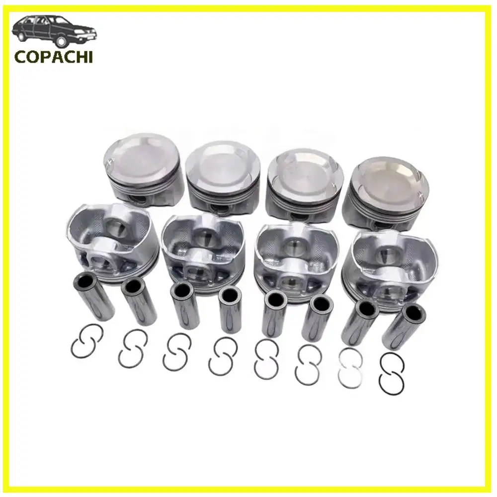 8Pcs N63B44C Engine Piston&Rings Set 11258600381 For BMW 750i 550i M550i X5 X7 50i 4.4L Car Pistons Rings Rods Components Parts