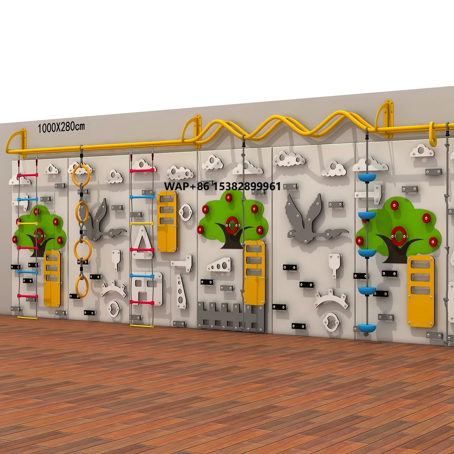 Indoor / Outdoor Climbing Wall for Children for Children Parks and Kindergartens