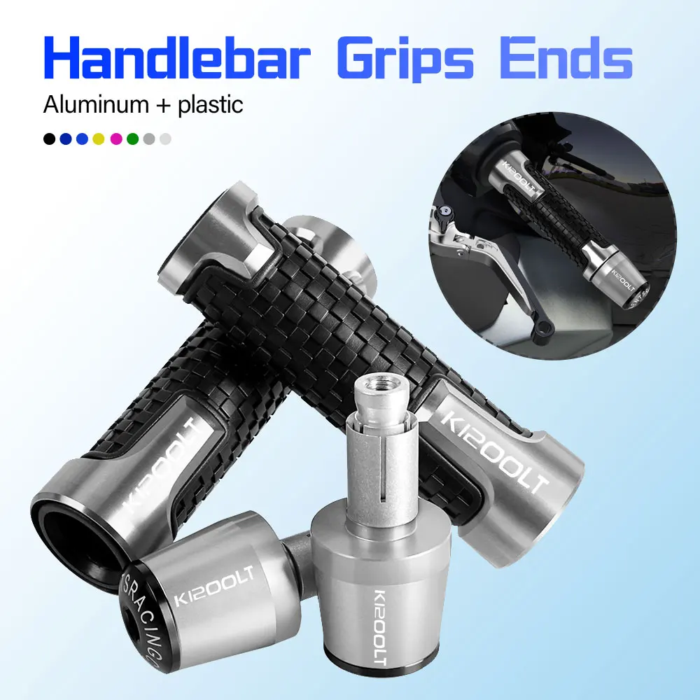 

7/8'' Anti-Slip Grip Hand Motorcycle Handlebar Handle Bar Grips End Plug FOR BMW K1200LT 2005 2006 2007 2008 2009 2010 2011 2012