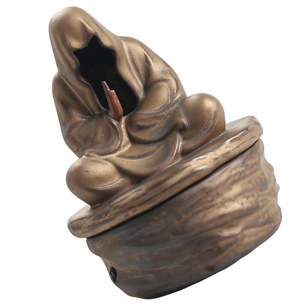

Ceramic Incense Burner Holder Home Decorations Statue for Living Room Bedroom Table Coil Aromatherapy Gift Kit