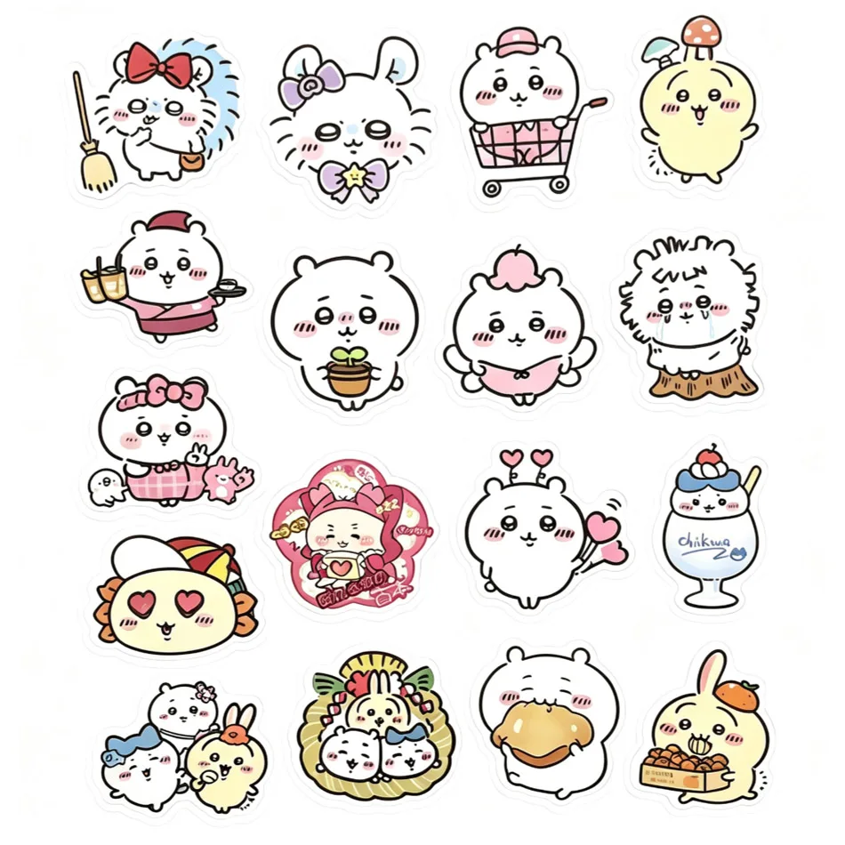 Meistverkaufte 100 Stück Kawaii Jiikawa Cartoon-Aufkleber Dekorative Schreibtisch-Laptop-Scrapbook-Gepäck-Aufkleber Niedliche Graffiti-Sticker als Geschenk für Kinder – Detail 4