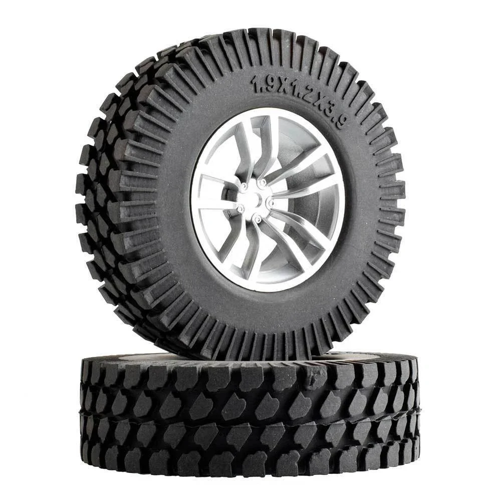 

RC Rim02-T133 1.9inch Rubber Tires 98*30mm&Rim 4P For 1/10 D90 SCX10 Climbing Car