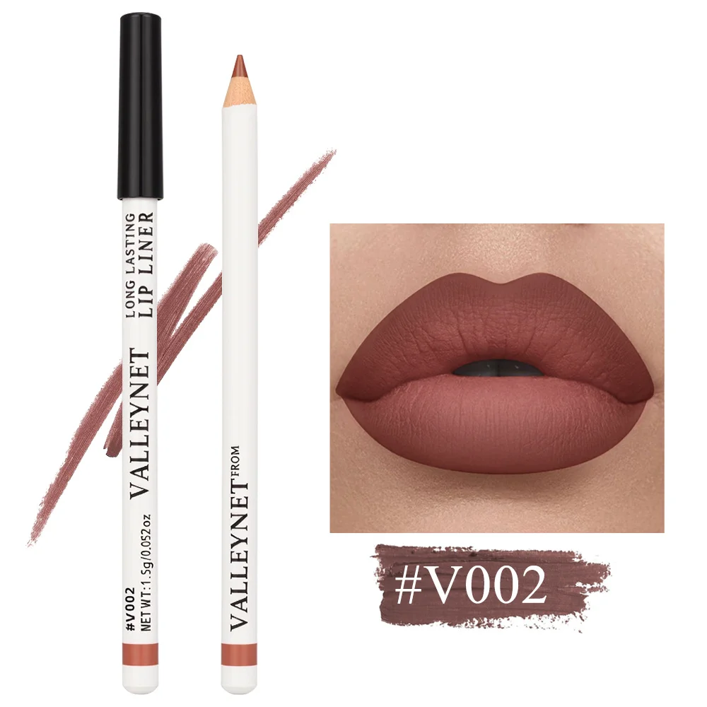 6-Color Matte Lip Liner Silky Smooth and Easy To Apply, Long Lasting Waterproof Suitable for Everyday Makeup Lip Makeup