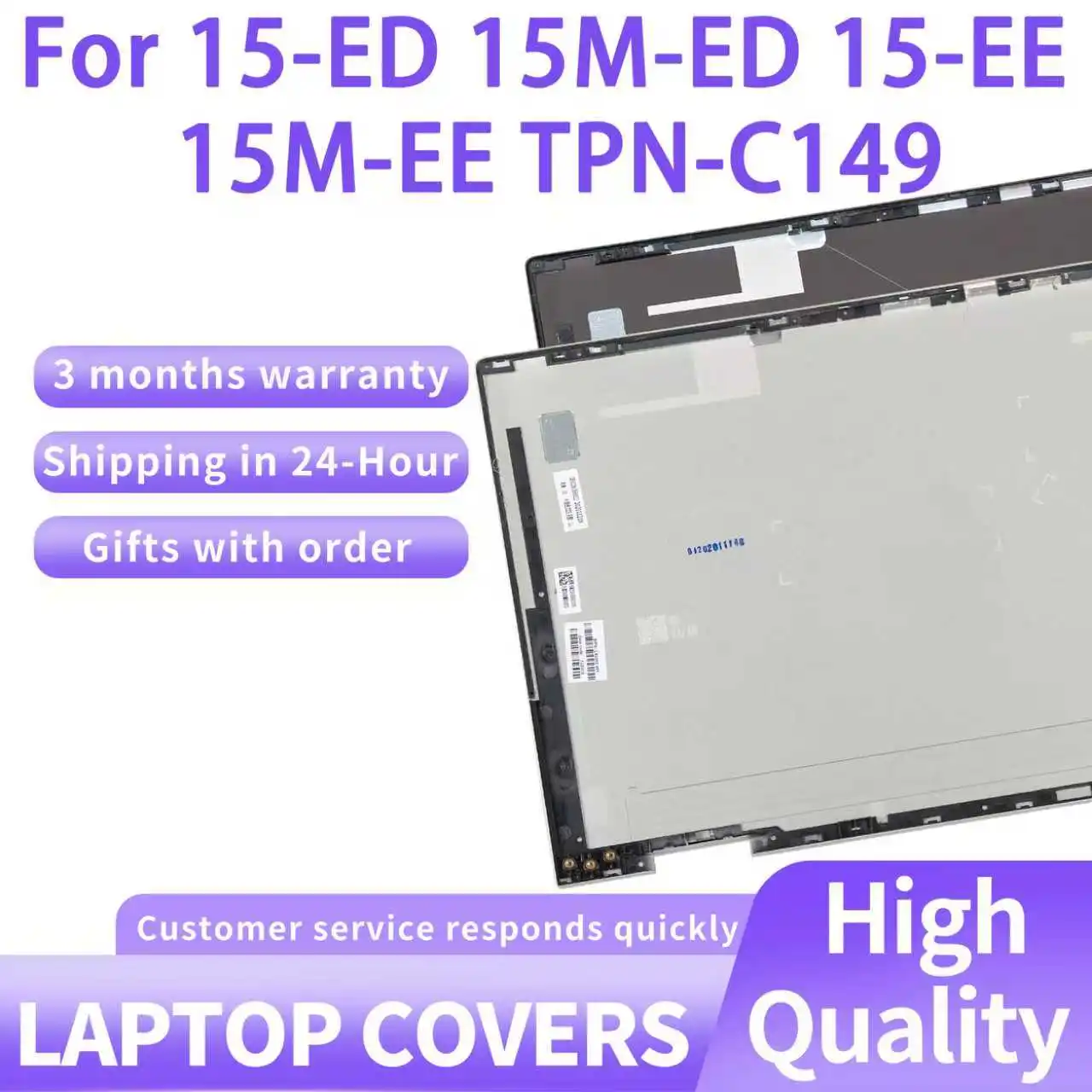 

Новинка для ENVY X360 15-ED 15-EE 15M-ED 15M-EE 15T-ED TPN-C149, задняя крышка с ЖК-дисплеем, верхний чехол L93203-001 L93204-001 Металл