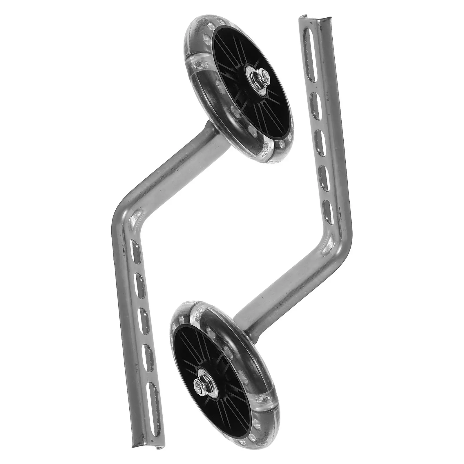 

1Set LED Light Up Bike Training Wheel Stable Aluminum Alloy Bicycle Auxiliary Wheel Noise-Free Anti-Slip Replaceable