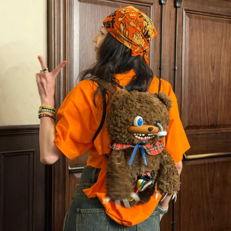 

Хэллоуин hamikuma Hamikuma Bear Плюшевые игрушки Кукла Модный модный милый рюкзак для мальчика и девочки Подарок Новый продукт на складе подлинный