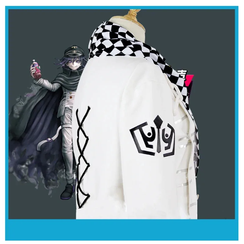 

CyAnime Danganronpa V3 Killing Harmony Kokichi Ouma Cosplay Costume With Wig Cloak Cosplay Outfit Full Set Halloween Party Costu